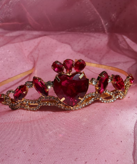 Princess School Crown, Pink Heart Tiara, Blair Crown