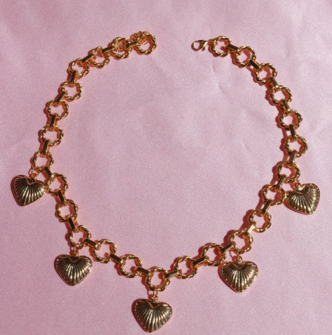 Multi Heart Necklace, Barbara Necklace