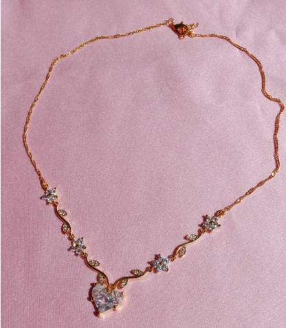 Heart Flower Necklace