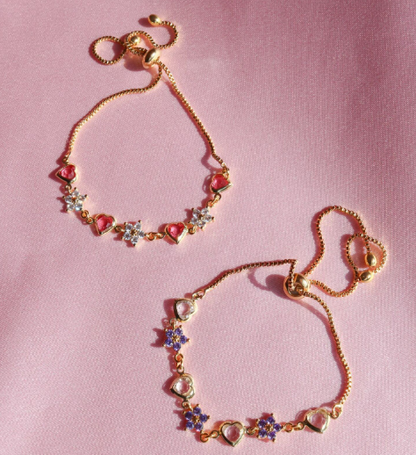 Hearts and Flowers Version 2 Bracelet