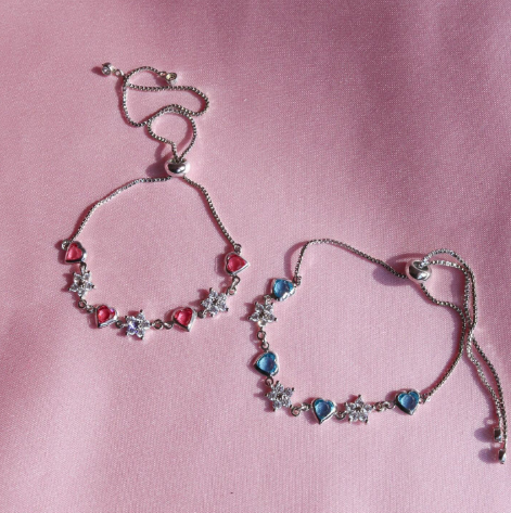 Hearts and Flowers Version 2 Bracelet