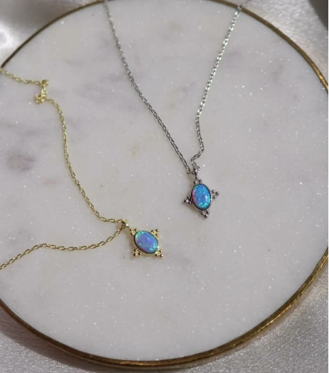 Oval Opal 925 Silver Necklace