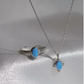 Oval Opal 925 Silver Necklace