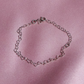 Heart to Heart Chain Bracelet, Gold or Silver Plated, 925 Sterling Silver, Basic Heart Bracelet