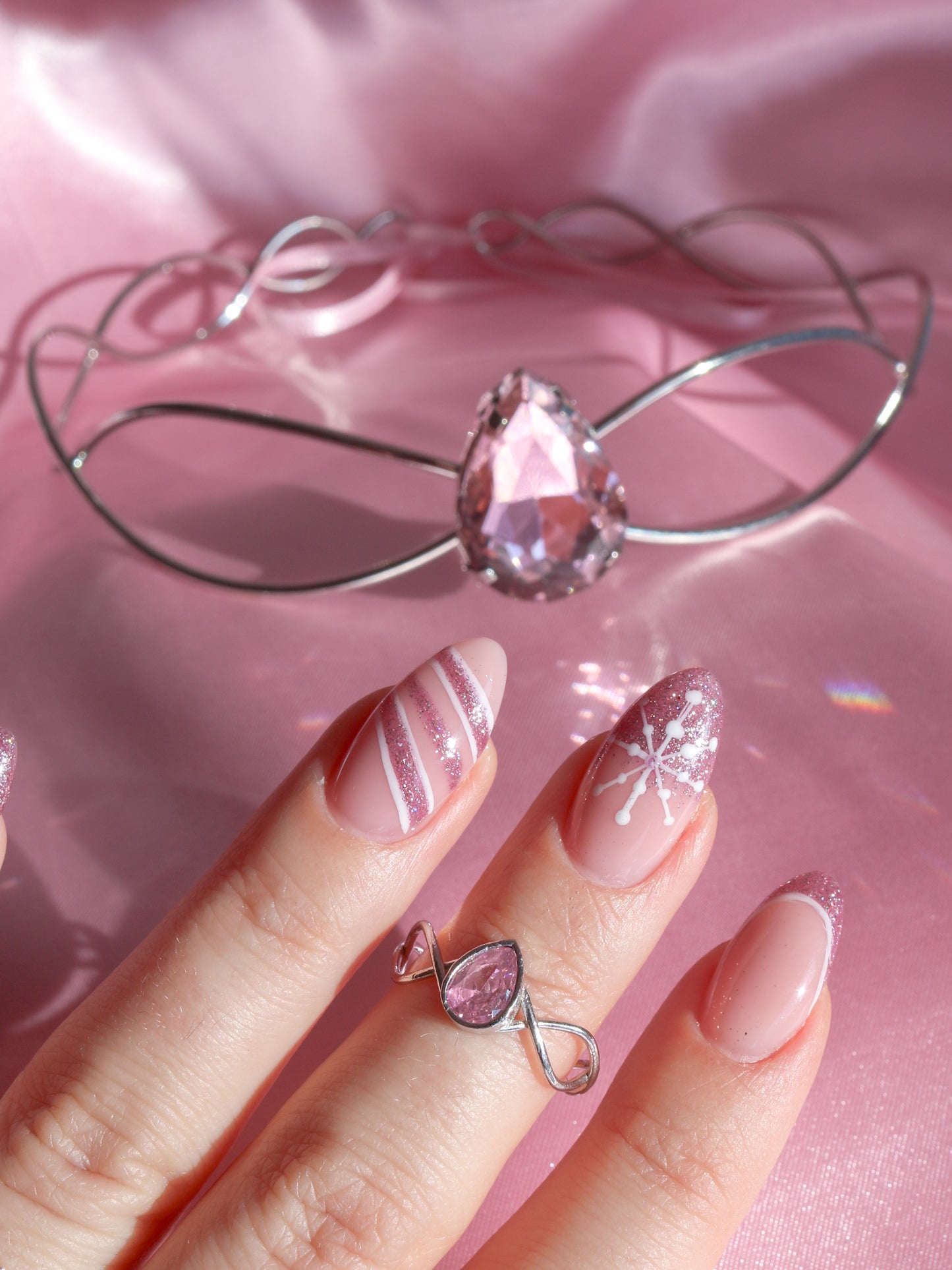 Odette Set, Swan Princess Set, Swan Princess Tiara, Bracelet and Ring Set