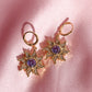 Rapunzel Purple Sun Earring, Princess Jewelry, Purple Sun Earring