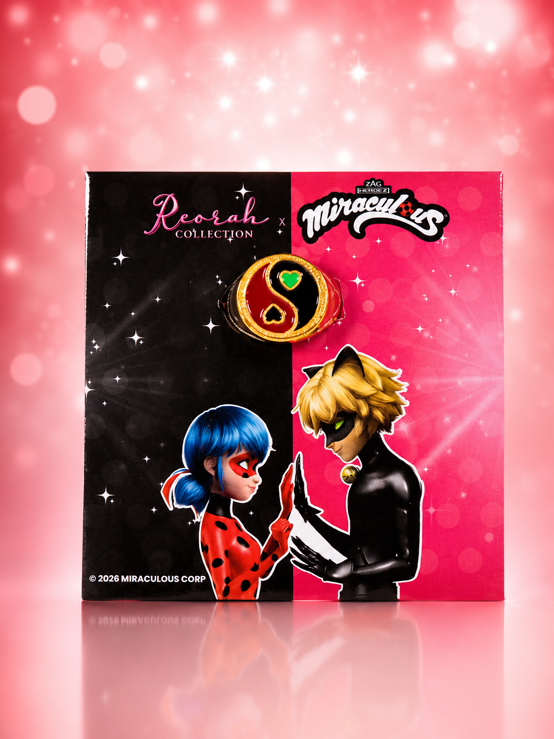 Miraculous® Ladybug and Cat Noir Balance Ring