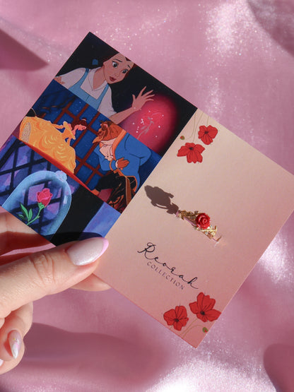 Belle The Beauty Rose Ring, 925 Sterling Silver