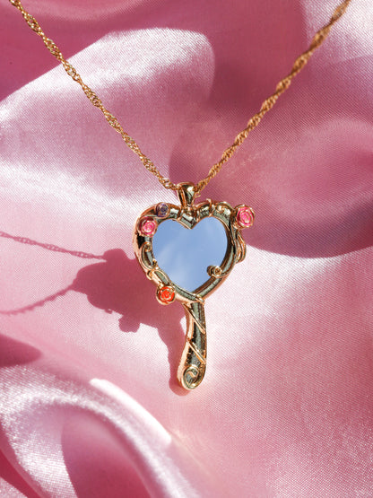 Diamond Chateau Melody Mirror Necklace, Friendship Necklaces