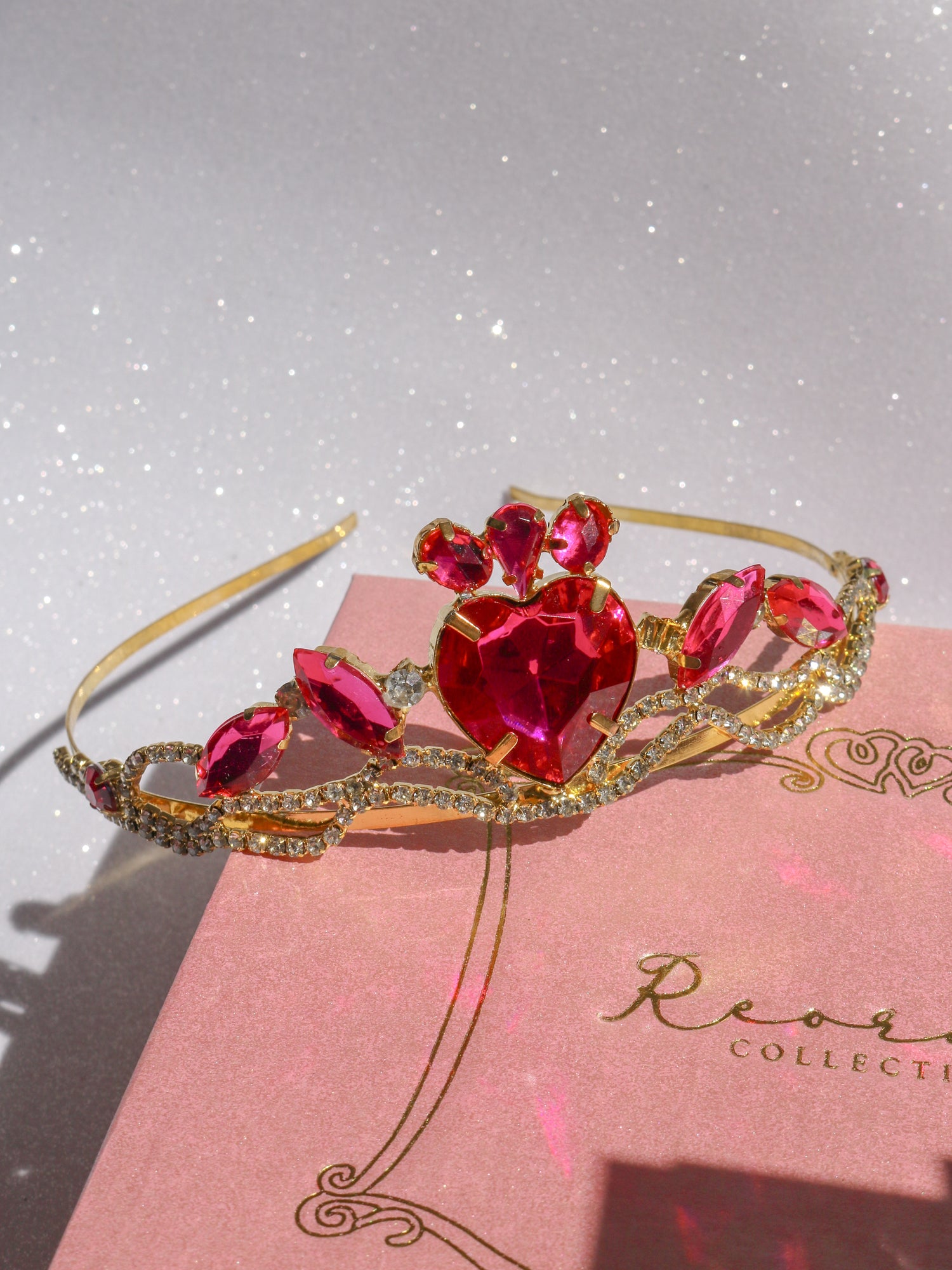 Princess School Crown, Pink Heart Tiara, Blair Crown