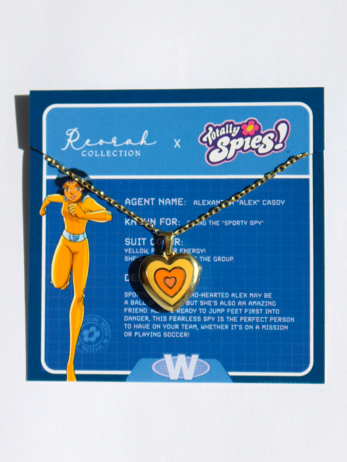 Totally Spies! Alex 925 Sterling Silver Heart Necklace
