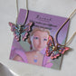Fairy Elina Butterfly and Mermaid Pearl Necklace Set