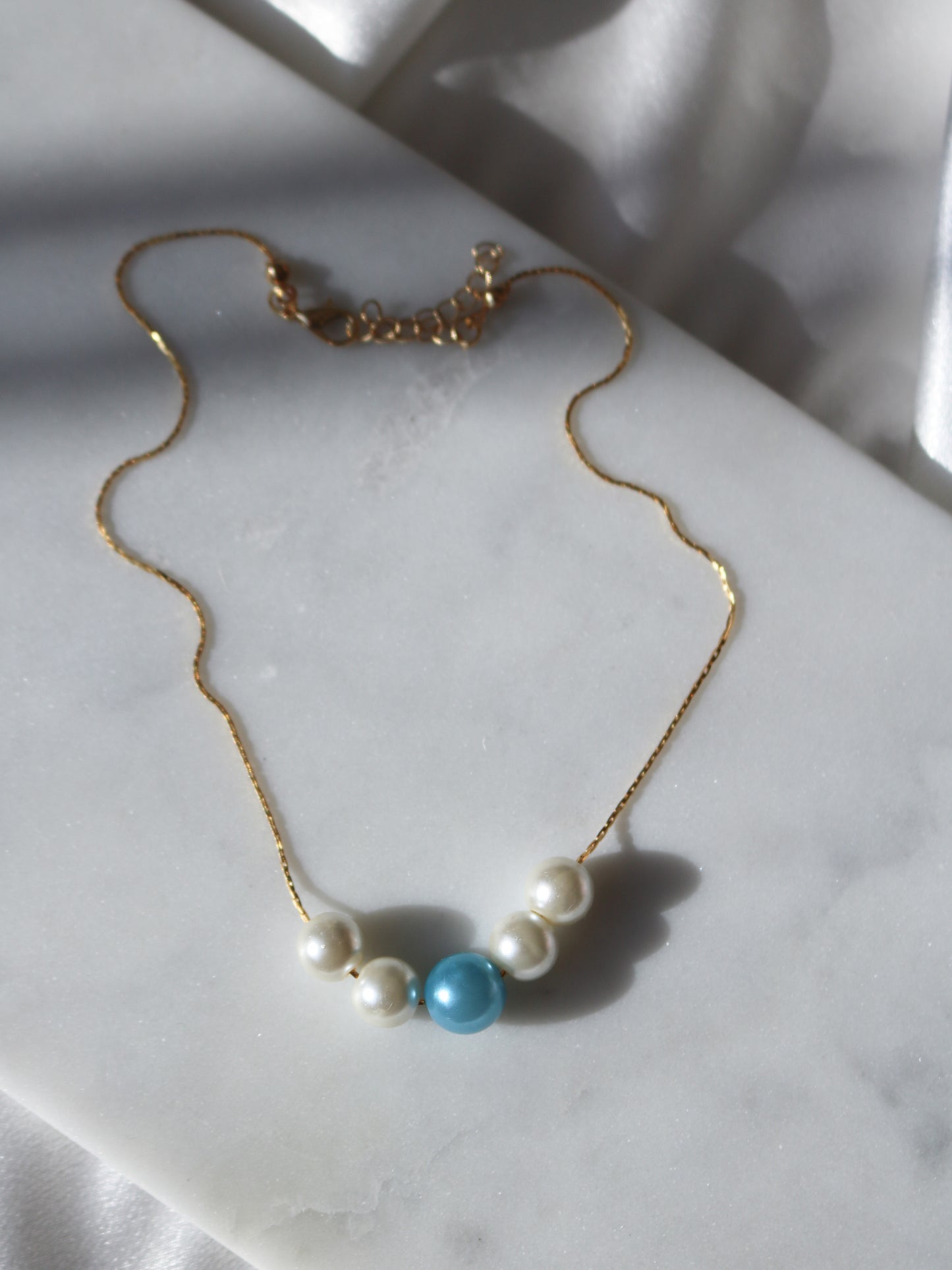 Fairy Elina Butterfly and Mermaid Pearl Necklace Set