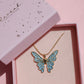 Fairy Guardians Butterfly Necklace, Mermaid Necklace, Gold Plated
