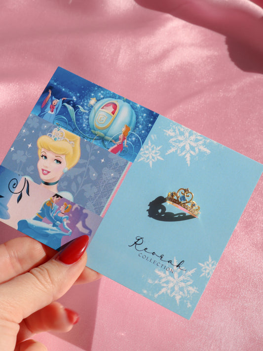 Cinderella Crown Ring, Princess Ring, 925 Sterling Silver