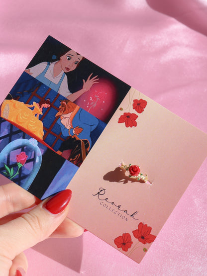 Belle The Beauty Rose Ring, 925 Sterling Silver