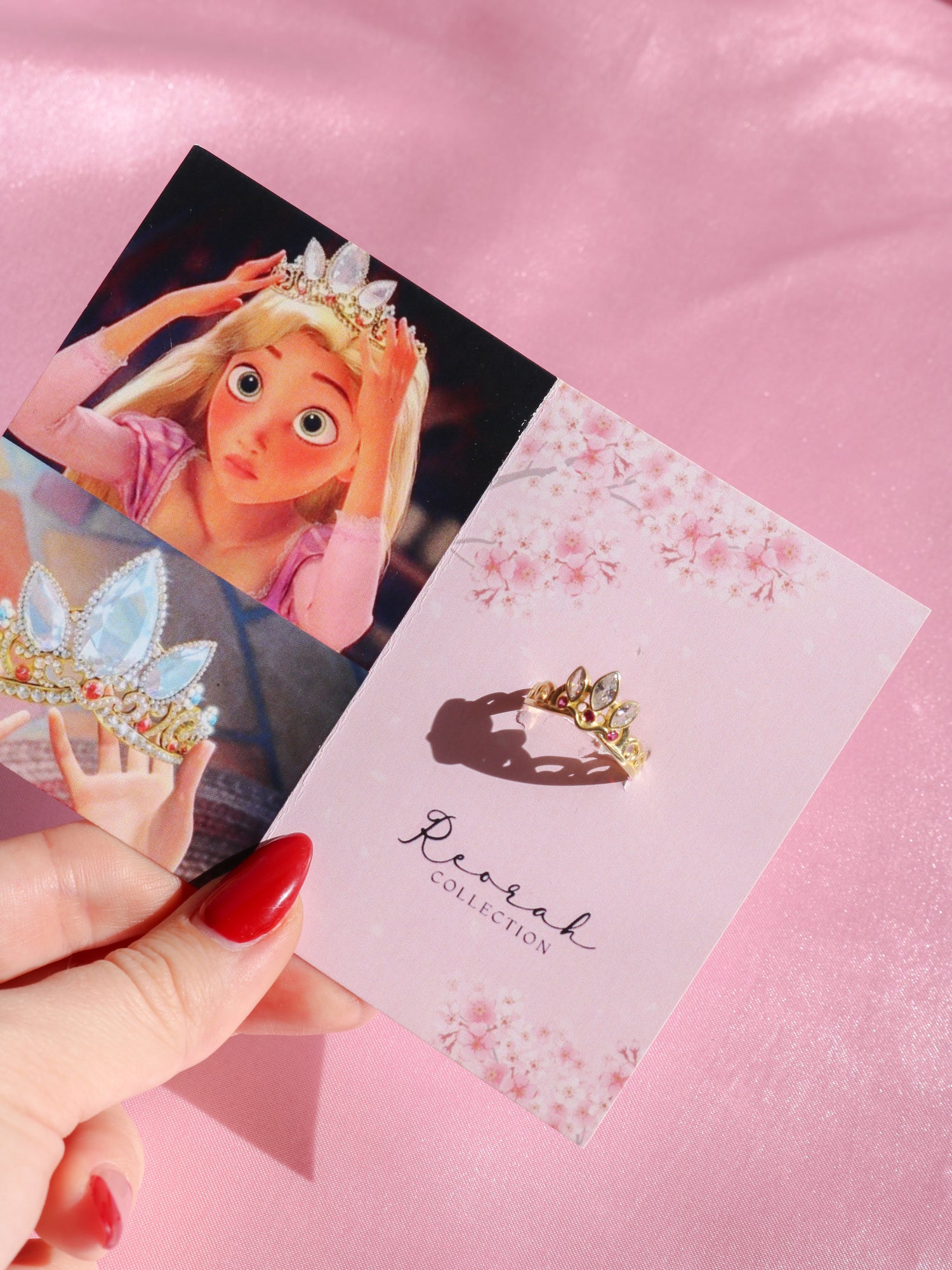 Rapunzel Crown Ring Version 3 White, 925 Sterling Silver Princess Ring