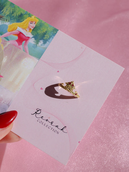 Princess Aurora Crown Ring, 925 Sterling Silver