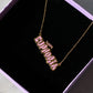 Customizable Brat Name Necklace, 925 Sterling Silver