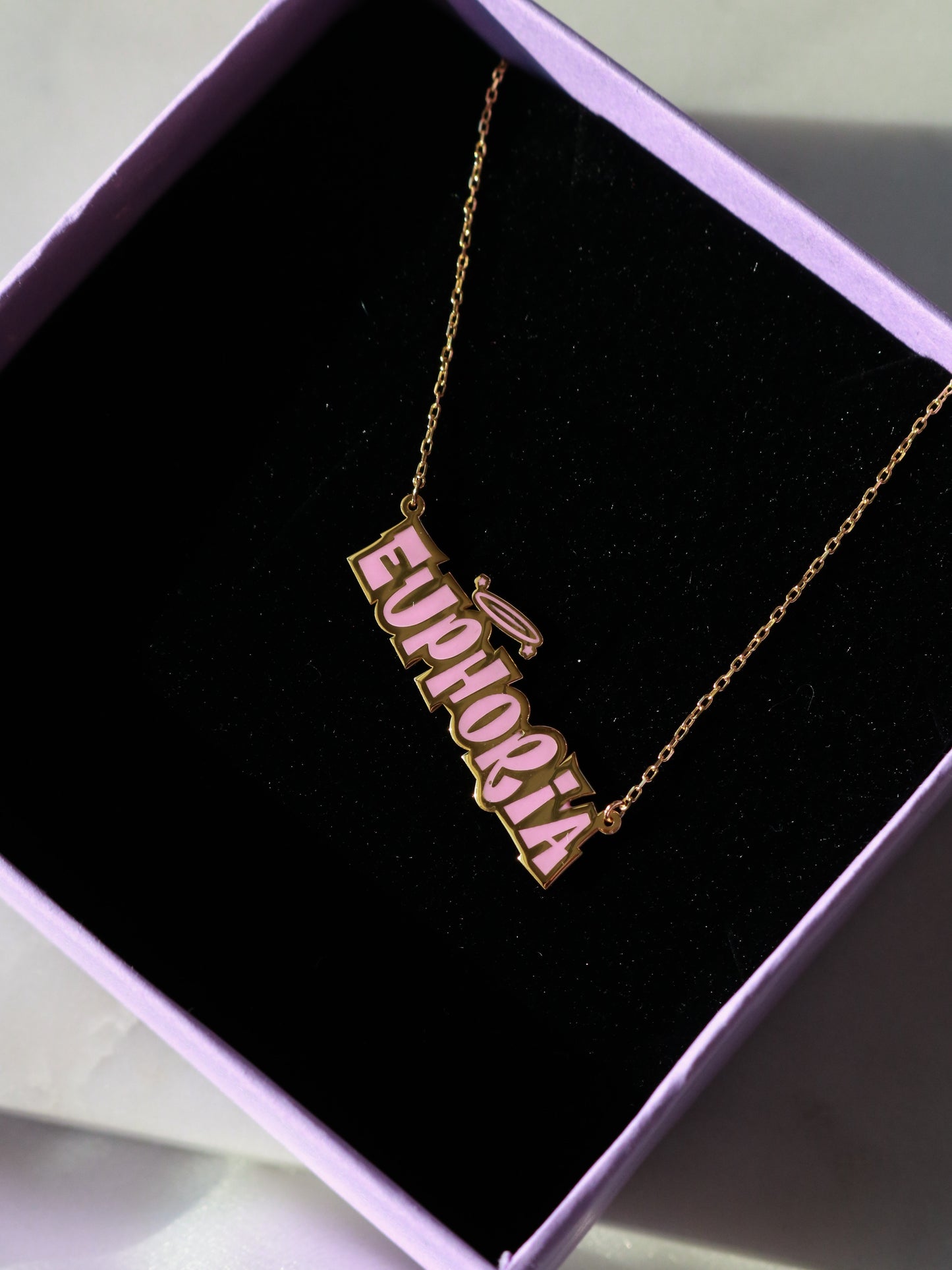 Customizable Brat Name Necklace, 925 Sterling Silver