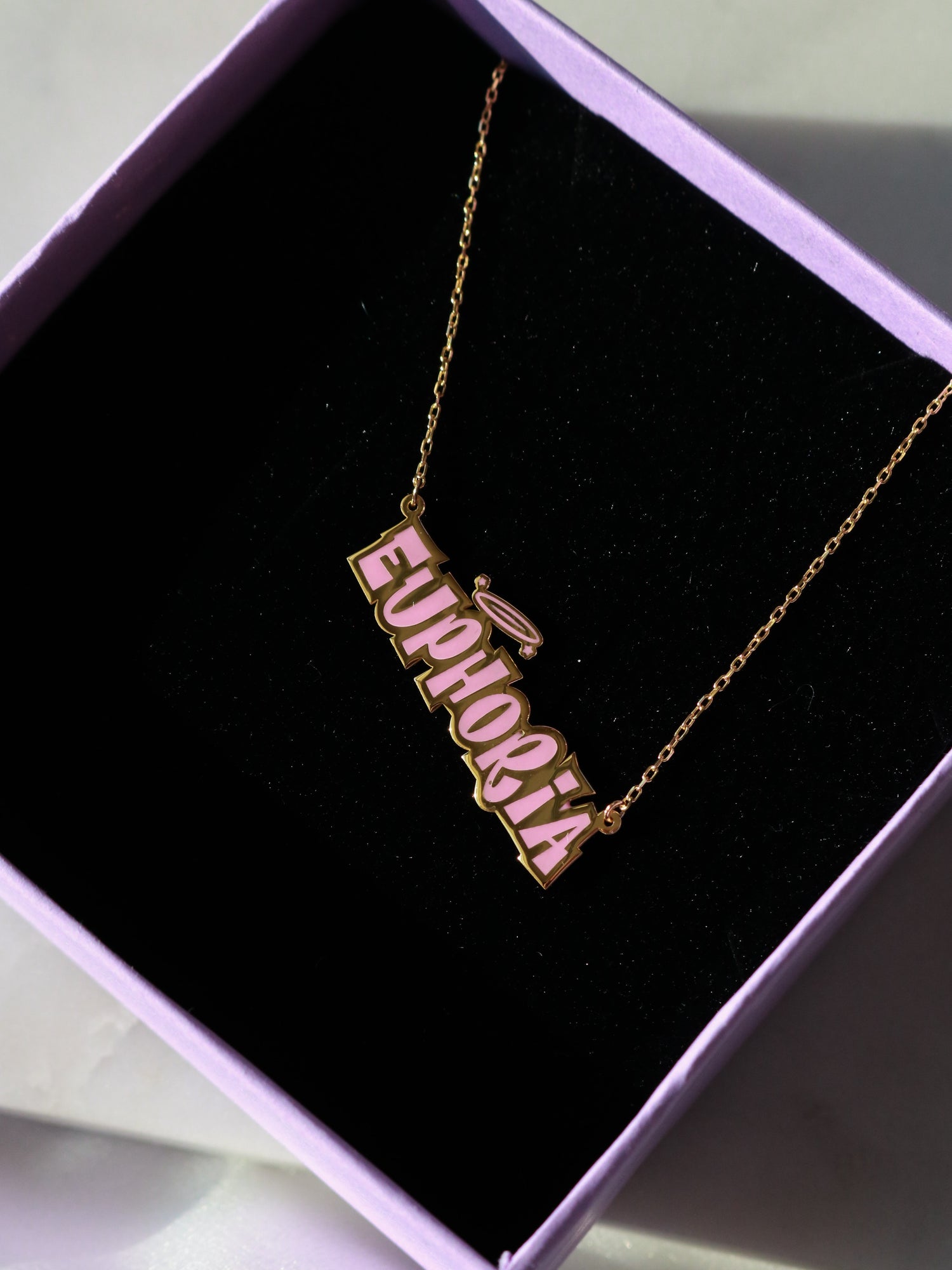 Customizable Brat Name Necklace, 925 Sterling Silver