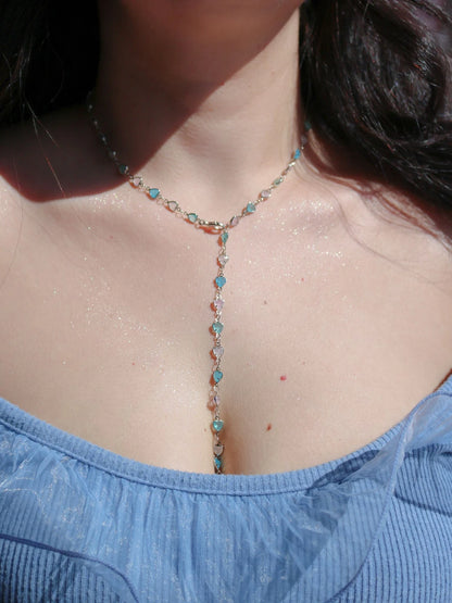 Icy Heart Y Necklace