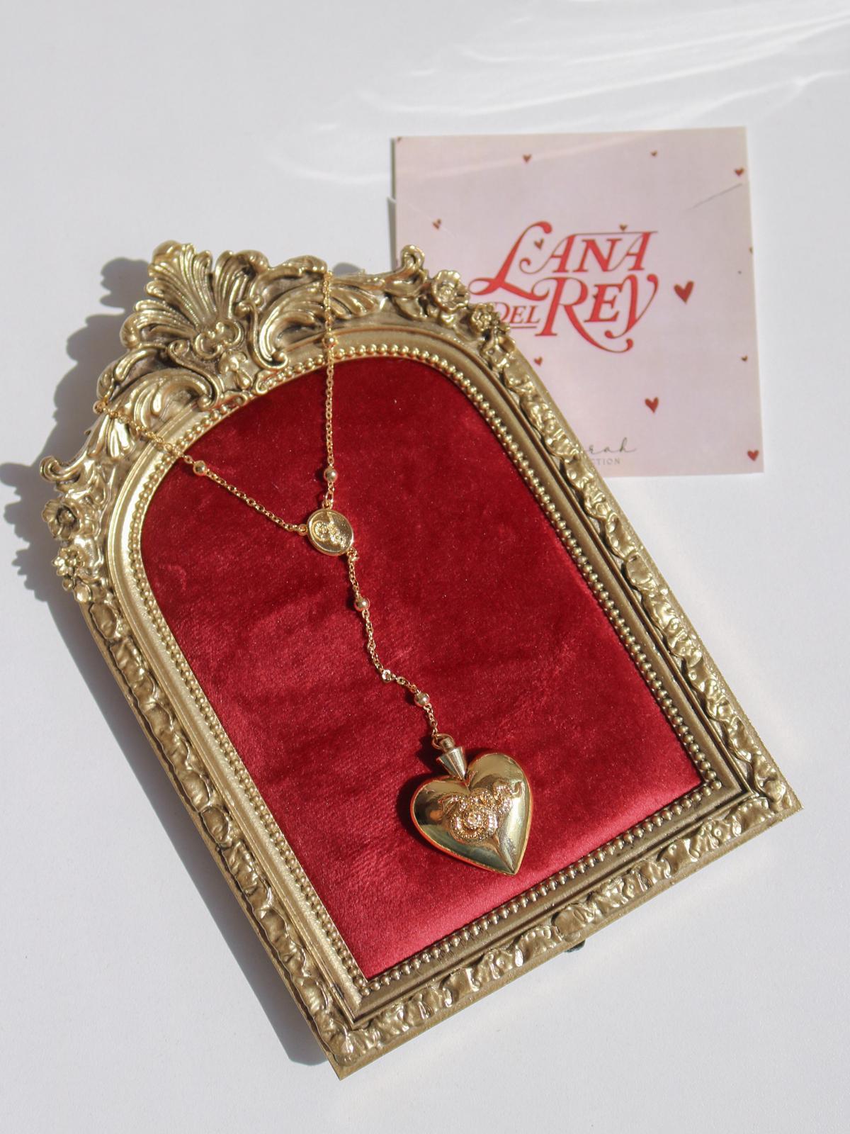 LDR Style Heart Necklace, Lana Rosary Heart v.1 v.2 Necklace