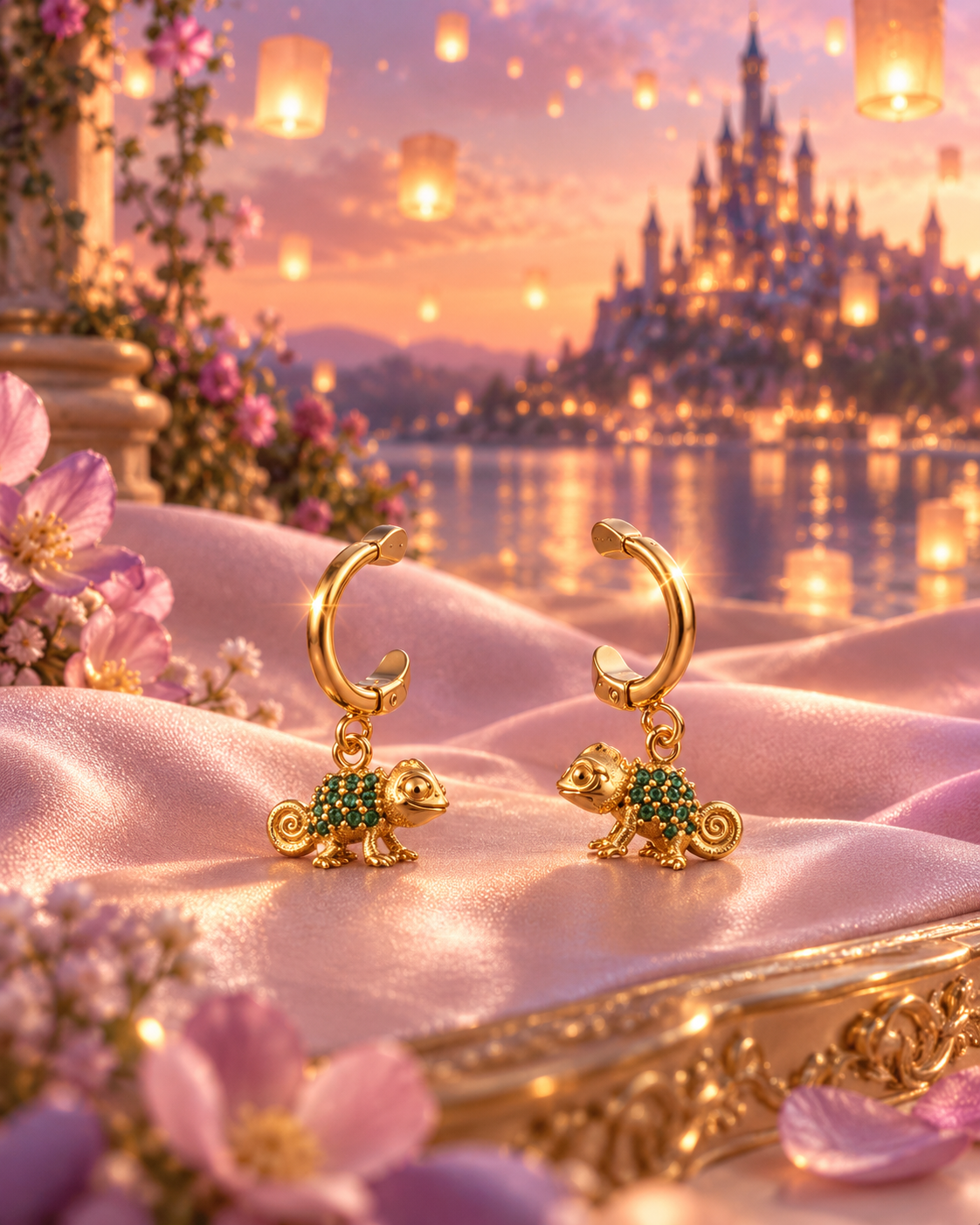 Rapunzel Pascal Earrings