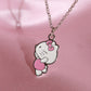 Hello Kitty und Spider-Man 2-teilige Emaille-Halskette, Cartoon-Schmuck, perfektes Geburtstagsgeschenk, zierlicher Schmuck