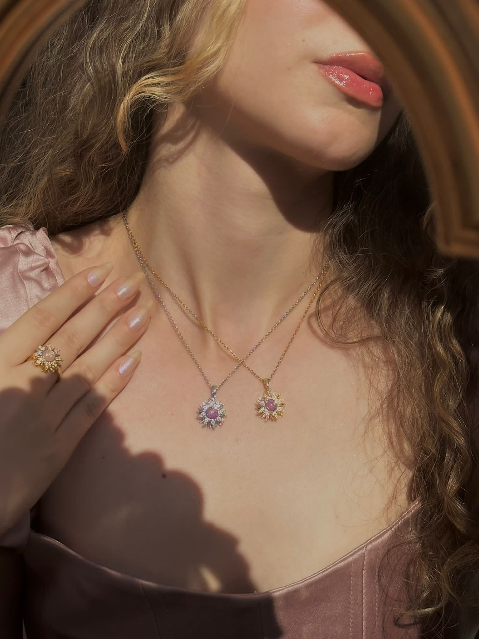 Tangled sun necklace shop