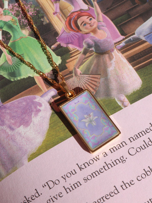 12 Princesses Original Book Cover Necklace