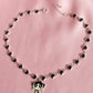 Powerpuff Buttercup With Hearts Necklace, Cute BFF Necklace