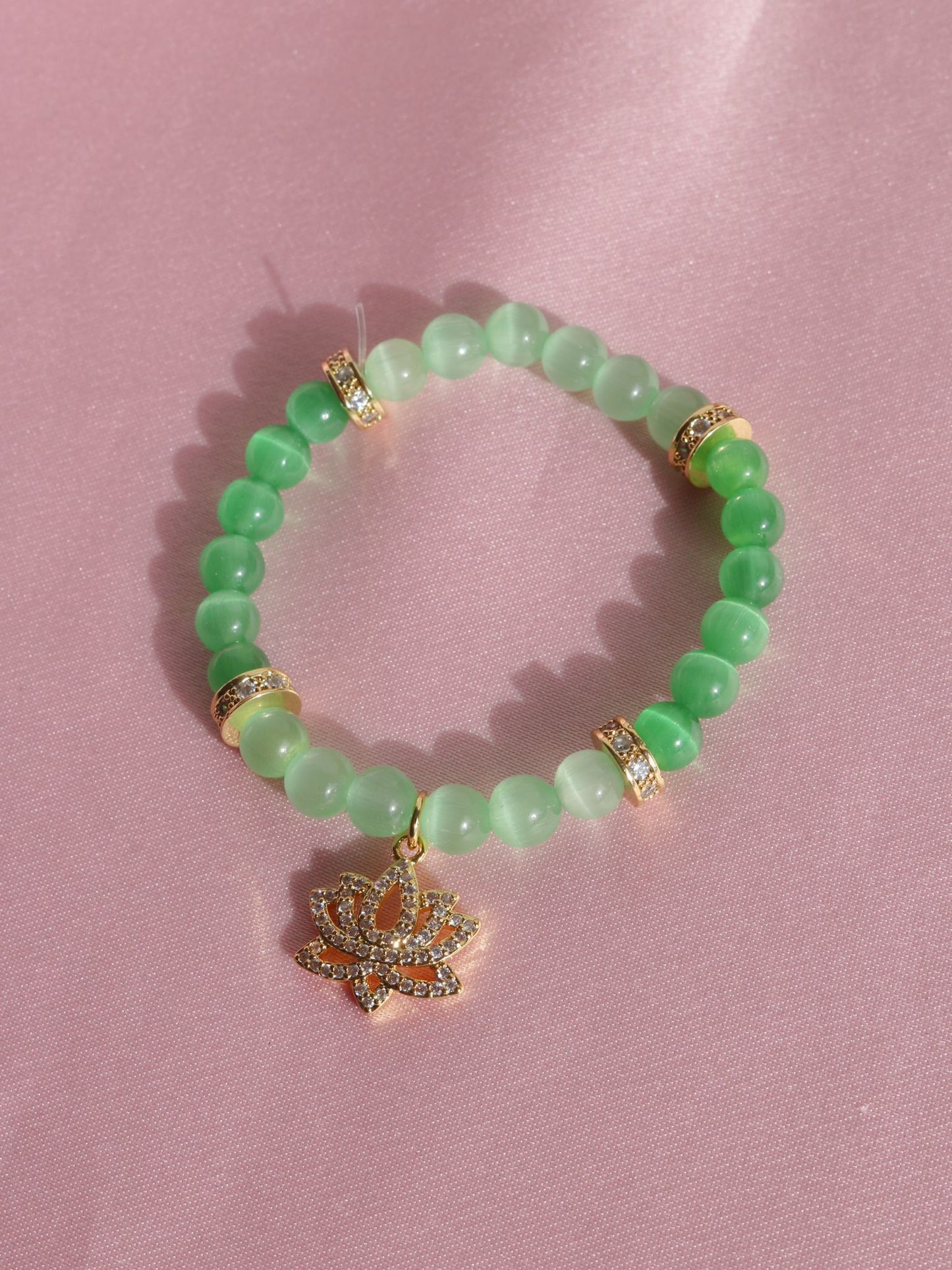 Tiana With Green Stones Bracelet, Princess Frog Bracelet