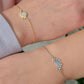 Celestial Moon and Sun 2pcs Bracelets, Couple Bracelets, 925 Silver