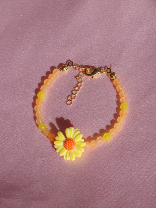 Orange Blossom Bracelet, Friendship Bracelet