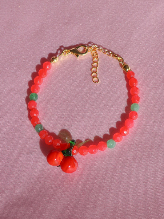 Cherry Jam Bracelet, Friendship Bracelet