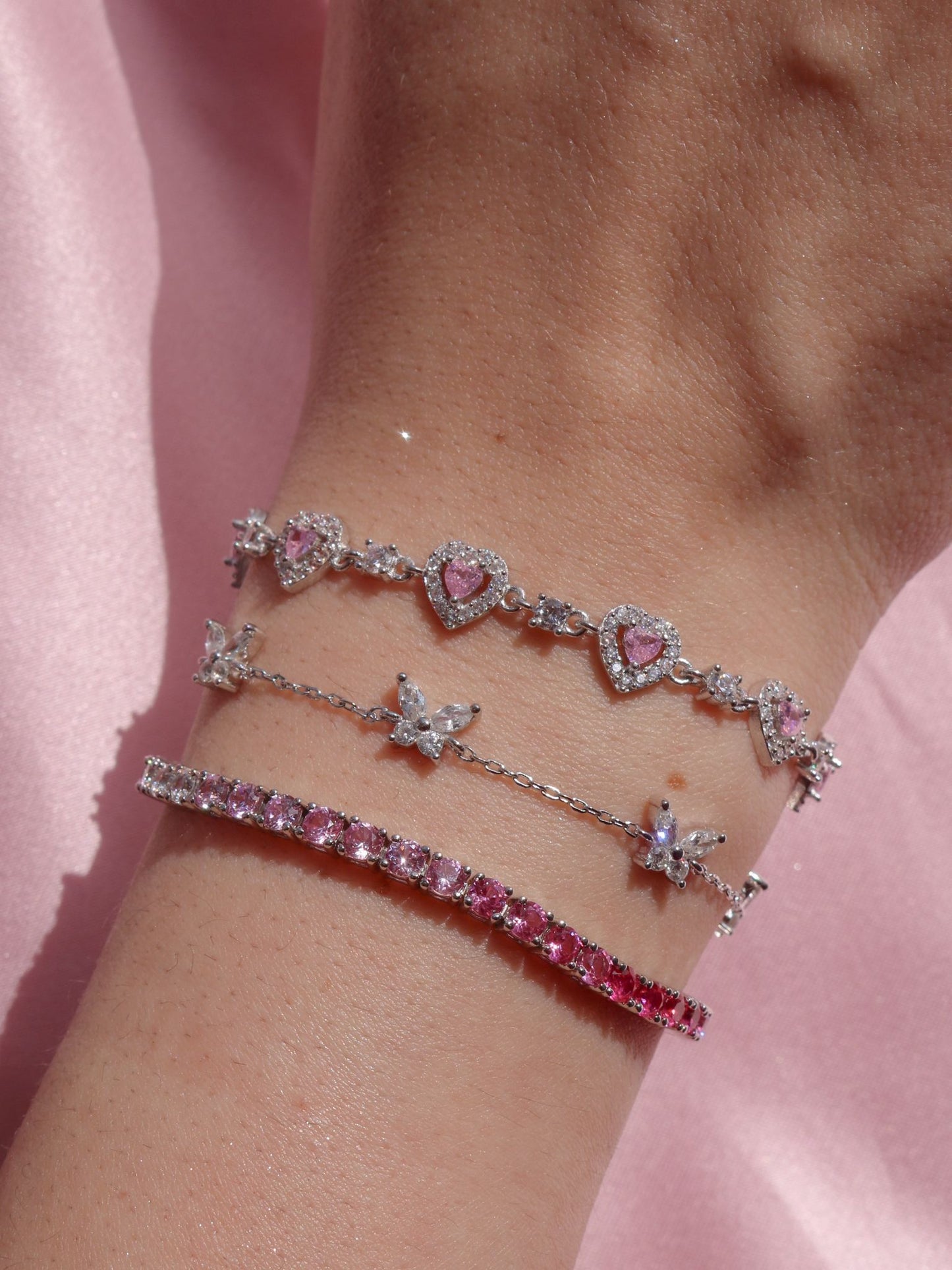 Cutest Heart Bracelet, 925 Sterling Silver