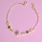 Rapunzel Sunflower Opal 925 Silver Bracelet