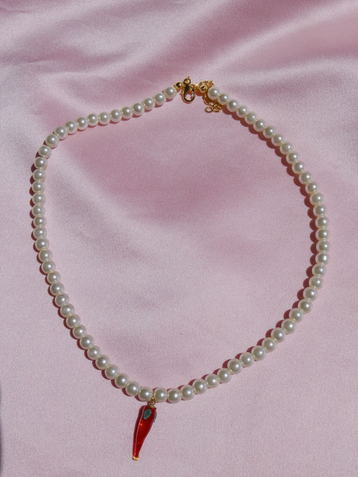 Pearl With Pepper Necklace