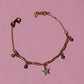 Star Charm Bracelet, 925 Sterling Silver