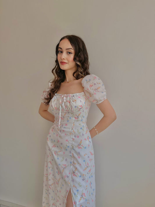 White Bouquet Dress