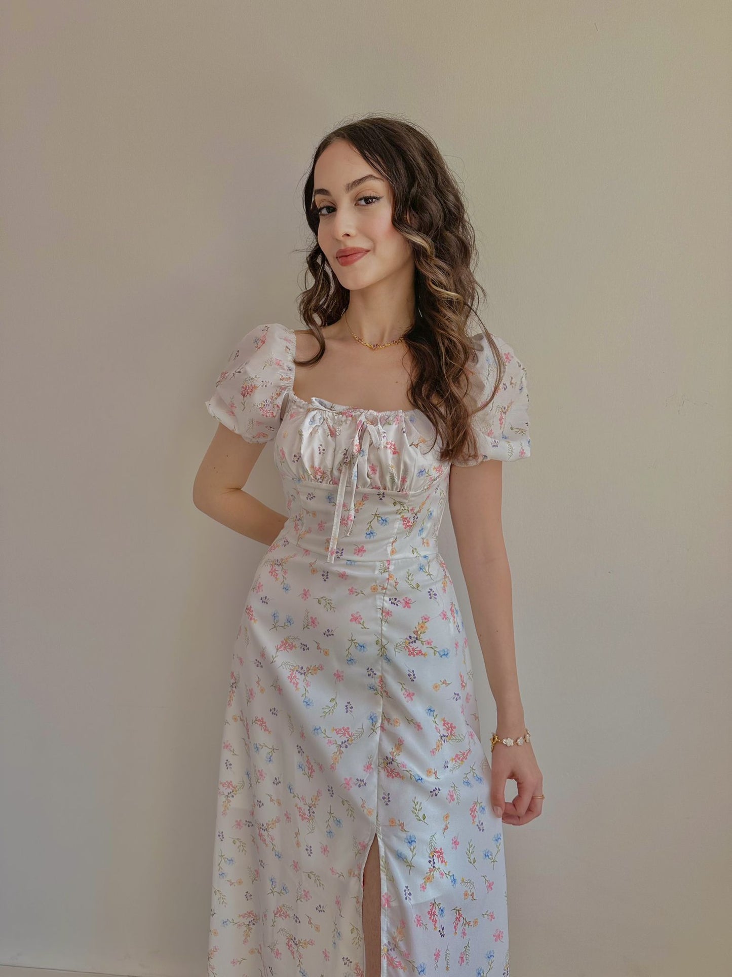 White Bouquet Dress