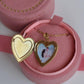 Heart Locket with Photo and Writing Necklace