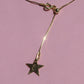 Star Initial Necklace, 925 Sterling Silver