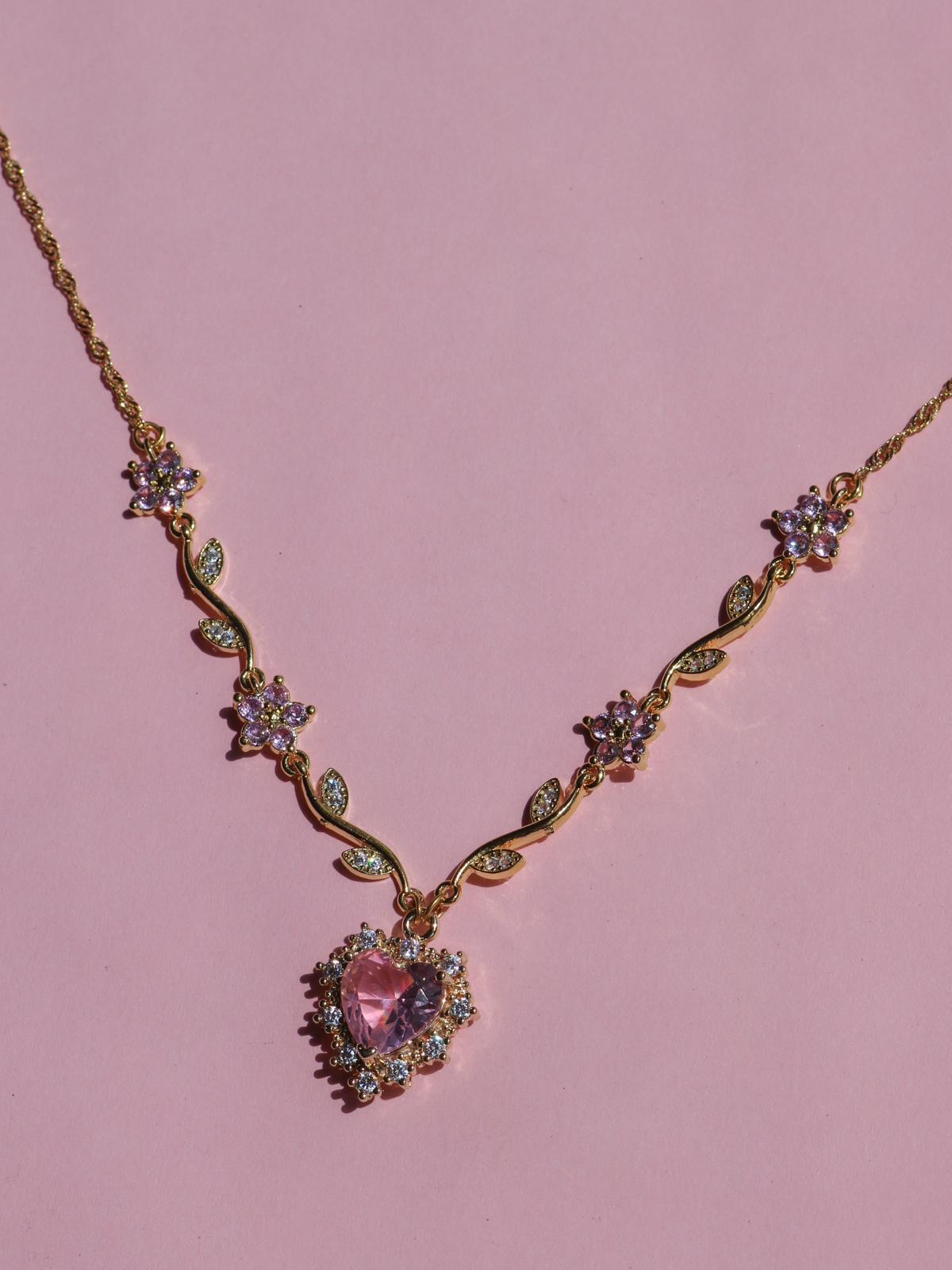 Bridgerton Heart Garden Necklace