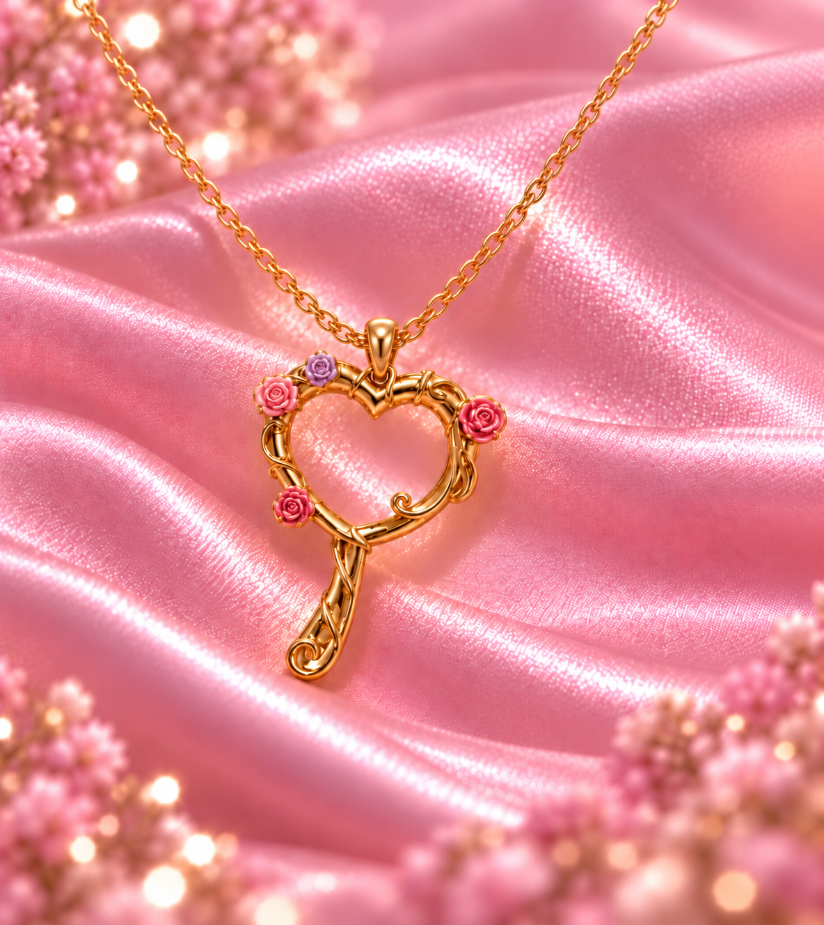 Diamond Chateau Melody Mirrorless Necklace, Diamond Chateau Heart Necklace