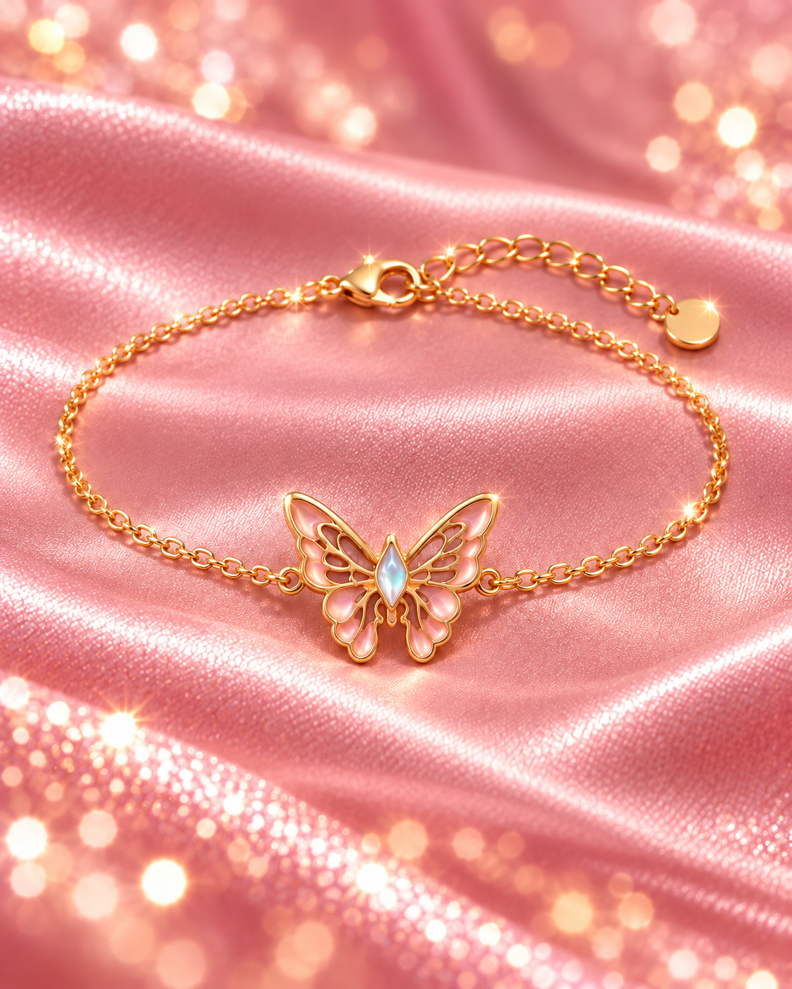 Fairy Elina Butterfly Bracelet, Mermaid Bracelet, 925 Sterling Silver