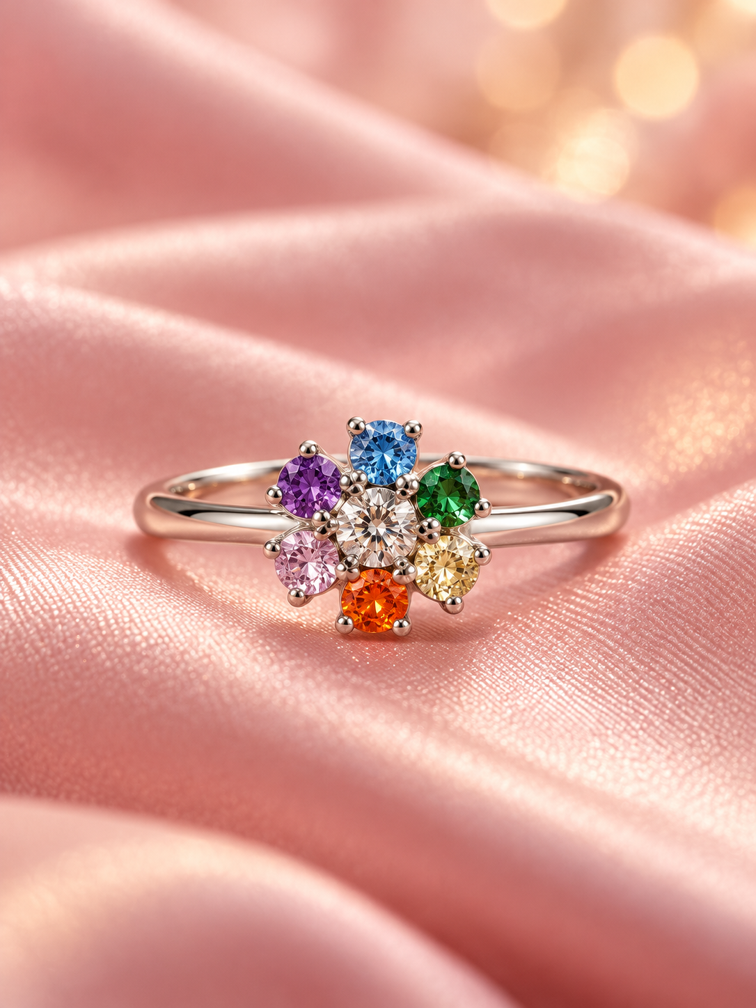 Inside Out 2 Ring, 925 Sterling Silver