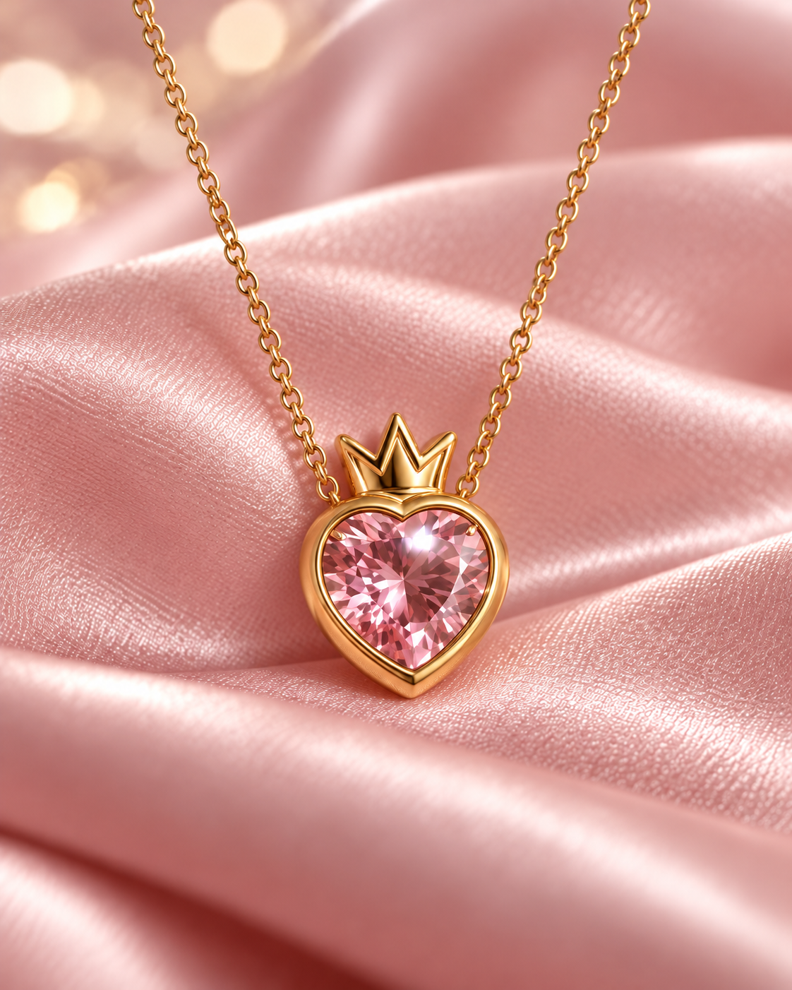 Princess School Blair Heart Necklace, 925 Sterling Silver
