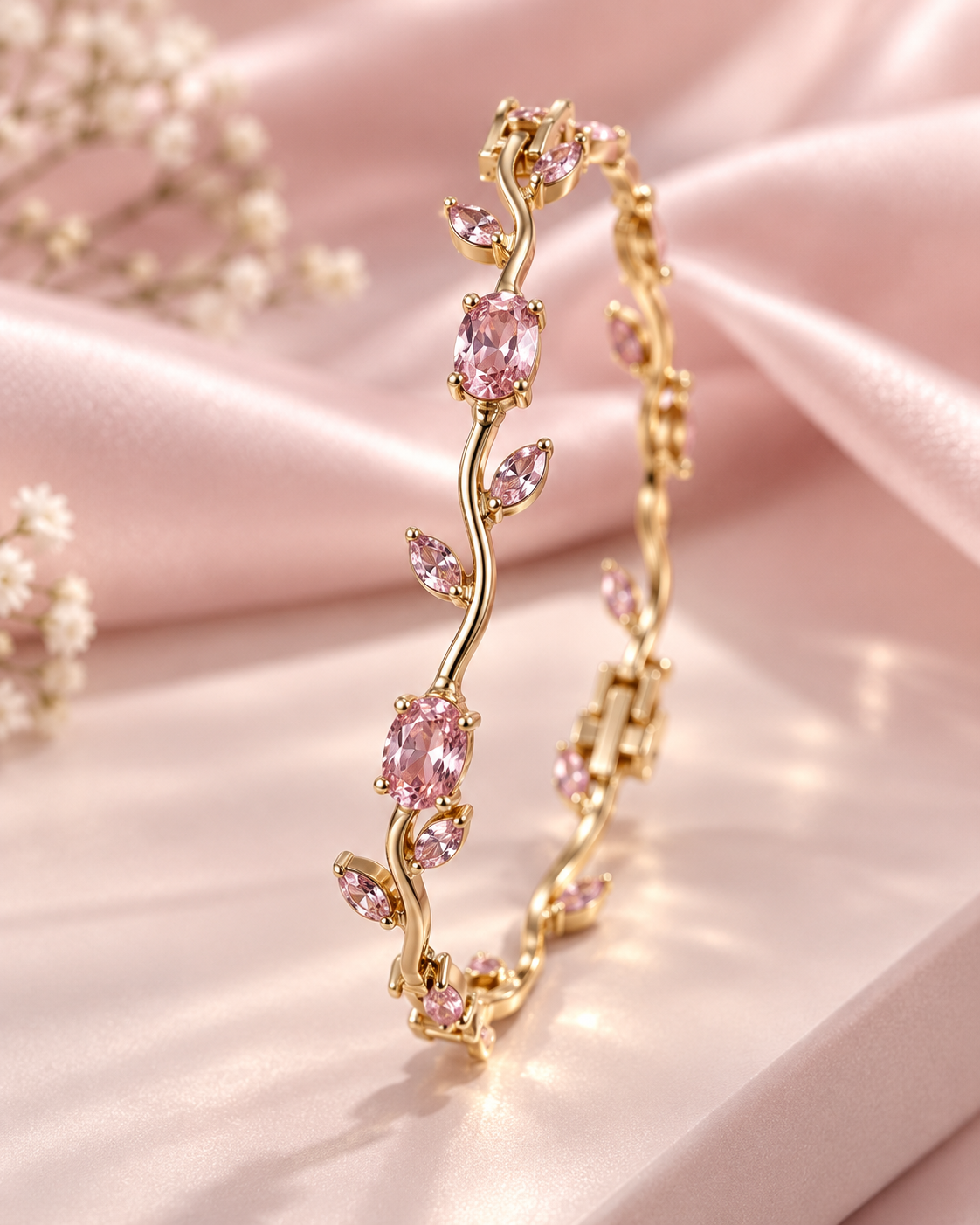Pink Tulip Garden Bracelet